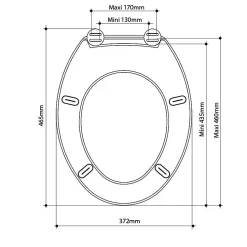 Abattant WC Falco - thermodur - blanc - ALLIBERT - Abattant WC - Universel