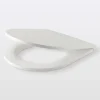 Abattant WC GoodHome Cavally en duraplast coloris blanc avec frein de chute
