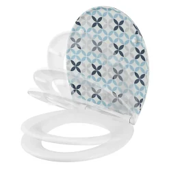 Abattant WC GoodHome Diani déco ciment