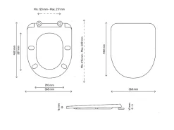 Abattant WC GoodHome duroplast Tanaro gris