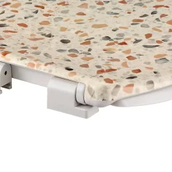 Abattant WC GoodHome Genoa coloris blanc et jaune clair en duraplast avec frein de chute