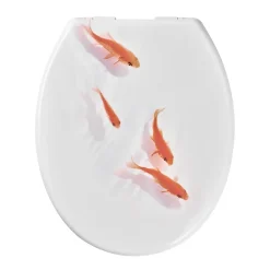 Abattant WC GoodHome Genoa décor poisson