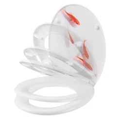 Abattant WC GoodHome Genoa décor poisson