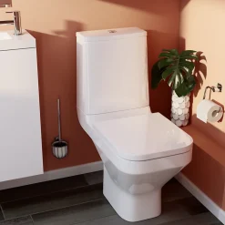 Abattant WC GoodHome Teesta en duraplast coloris blanc avec frein de chute