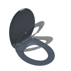Abattant WC gris anthracite brillant Bemis