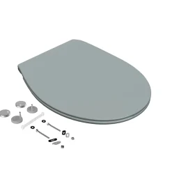 Abattant WC gris clair brillant Slim Bemis