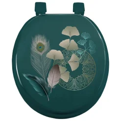 Abattant wc imprimé "ginkoblue" 47cm vert