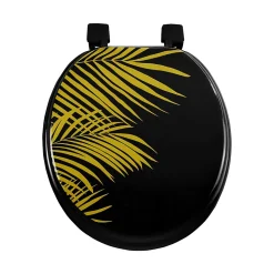 Abattant wc imprimé "orbella" 47cm noir