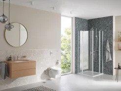 Abattant WC lavant Bau avec frein de chute blanc Grohe