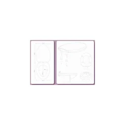 Abattant WC lumineux thermodur LED 45x37x6cm