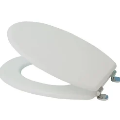 Abattant Wc MDF Blanc - MSV - Universel - Accessoires de salle de bain