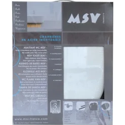 Abattant Wc MDF Blanc - MSV - Universel - Accessoires de salle de bain
