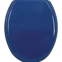 Abattant Wc MDF Bleu Marine - MSV - Universel - Fixation par le dessus avec entraxe universelle