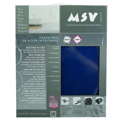 Abattant Wc MDF Bleu Marine - MSV - Universel - Fixation par le dessus avec entraxe universelle