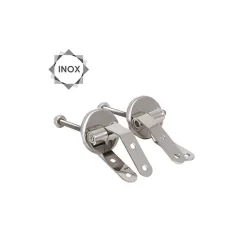 Abattant wc MDF Cardiff Gris Charnières Inox MSV