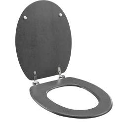 Abattant WC MDF charnières métal effet béton Alium