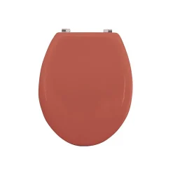 Abattant wc MDF CLEO Terracotta mat Charnières en Inox MSV