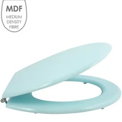 Abattant wc MDF CLEO Vert Poudré Charnières en Inox MSV