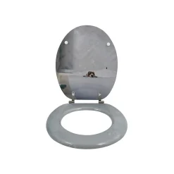 Abattant wc MDF Doggy Bath Charnières Inox MSV