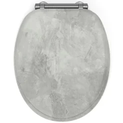 Abattant wc mdf effet beton soft close