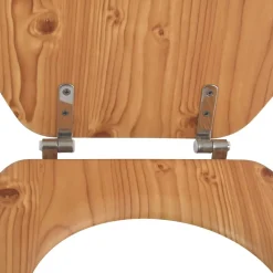 Abattant wc MDF en Décor Pin Marron Charnières Inox MSV