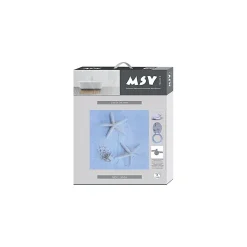Abattant wc MDF Etoile de mer Charnières Inox MSV
