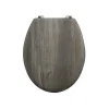 Abattant wc MDF Marron Charnières Inox MSV