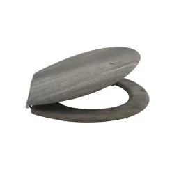 Abattant wc MDF Marron Charnières Inox MSV
