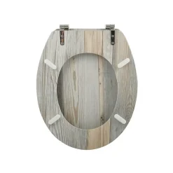 Abattant wc MDF Ombo Beige Charnières Inox MSV