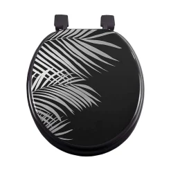 Abattant WC MDF Orbella noir argent