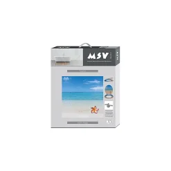 Abattant wc MDF PARADISE Bleu Charnières Inox MSV