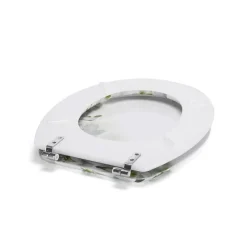 Abattant wc MDF Sofaïa à Motifs Fleurs Charnières Inox MSV