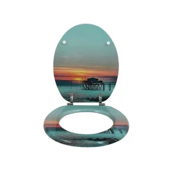Abattant wc MDF SUNSET Charnières Inox MSV