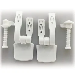 Abattant WC MSV - MDF - Charnières plastiques - Blanc