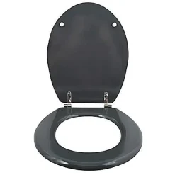 Abattant WC MSV - MDF - Charnières inox - Anthracite
