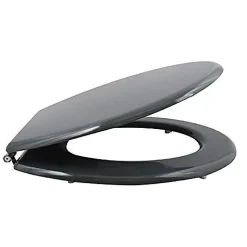 Abattant WC MSV - MDF - Charnières inox - Anthracite