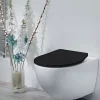 Abattant WC noir mat avec frein de chute déclipsable Bemis