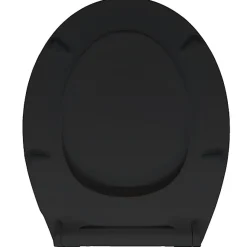 Abattant WC noir mat avec frein de chute déclipsable Bemis