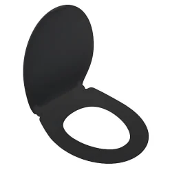 Abattant WC noir mat avec frein de chute déclipsable Bemis