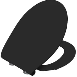 Abattant WC noir mat avec frein de chute déclipsable Bemis
