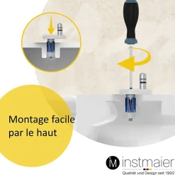 Abattant WC ovale en duroplast noir avec frein de chute ALMA