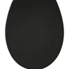Abattant wc presto thermodur noir déclipsable soft close