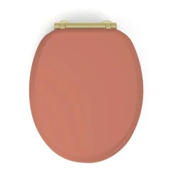 Abattant wc samba mdf terracota déclipsable soft close
