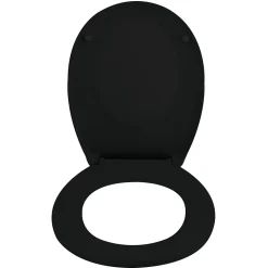 Abattant WC Spirella Neela en Duroplast coloris noir mat