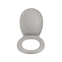 Abattant wc Thermo dur avec frein de chute NEELA Taupe mat Charnières ABS Chromé Spirella