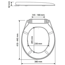 Abattant WC thermosouple LAGUNE double blanc - OLFA - 7LA000101