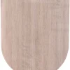 Abattant wood slim avec descente assistée - Effet bois naturel (47x36.5 cm - Beige)