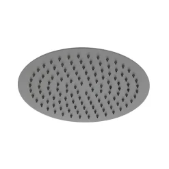 AGHE Pomme de douche ronde 200mm métal slim noir - THERMADOR - SF101ANE