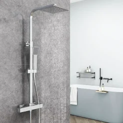 AICA Colonne de douche thermostatique, avec mitigeur thermostatique