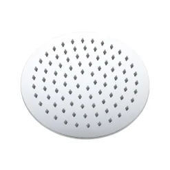 AICA Colonne de douche thermostatique chromée, avec douche de tête ronde et douchette à main réglable en plusieurs modes